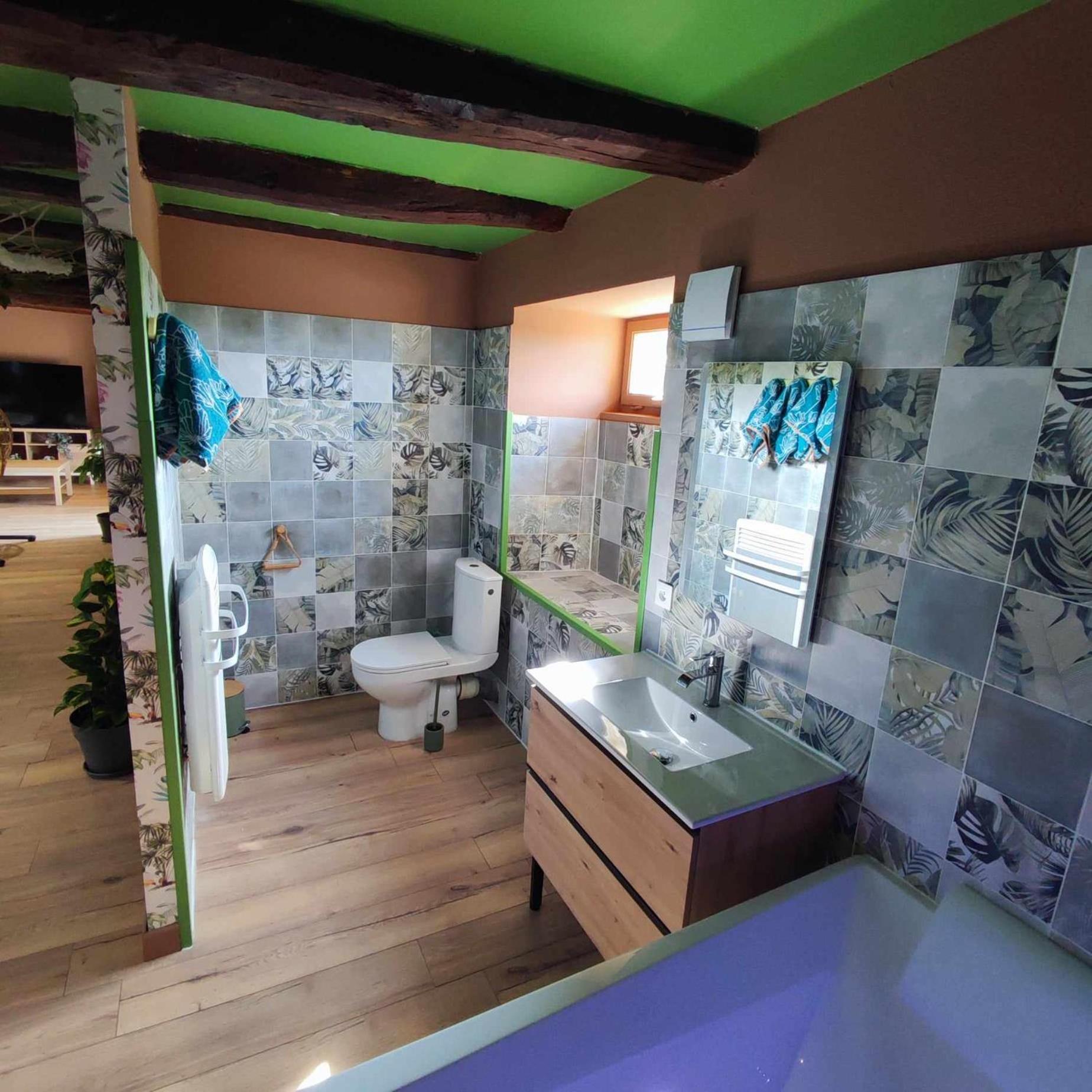 Ferienwohnung L'Evasion Jungle Saint-Pierre-de-Plesguen Exterior foto